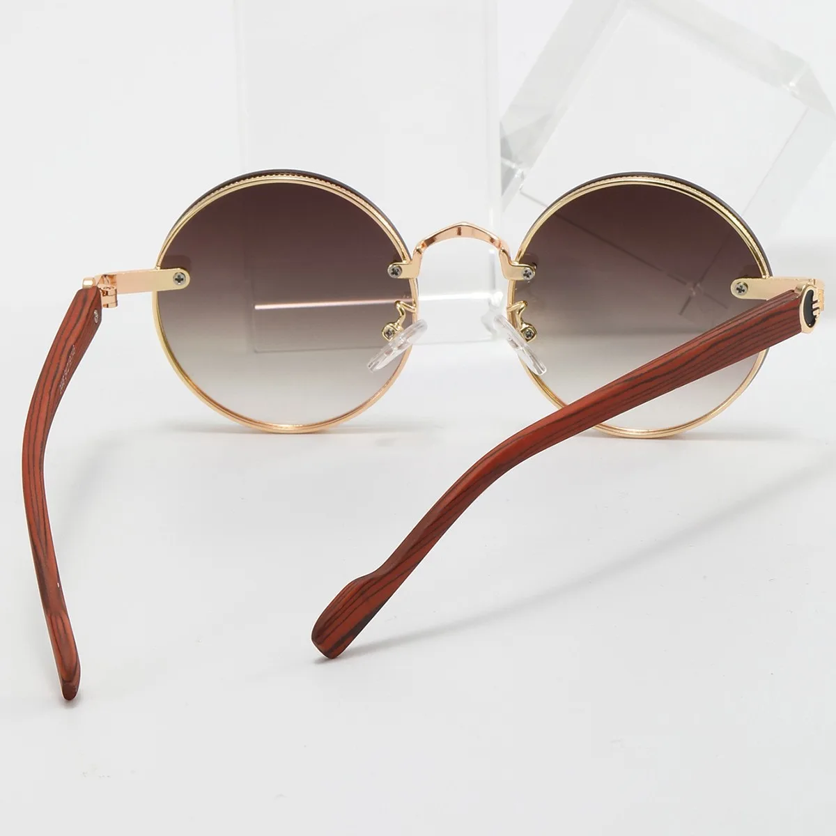 2025 Modische Neue Retro Runde Metallrahmen Punk-Sonnenbrille, Vielseitige Personalisierte Herren-Sonnenbrille – Detail 7