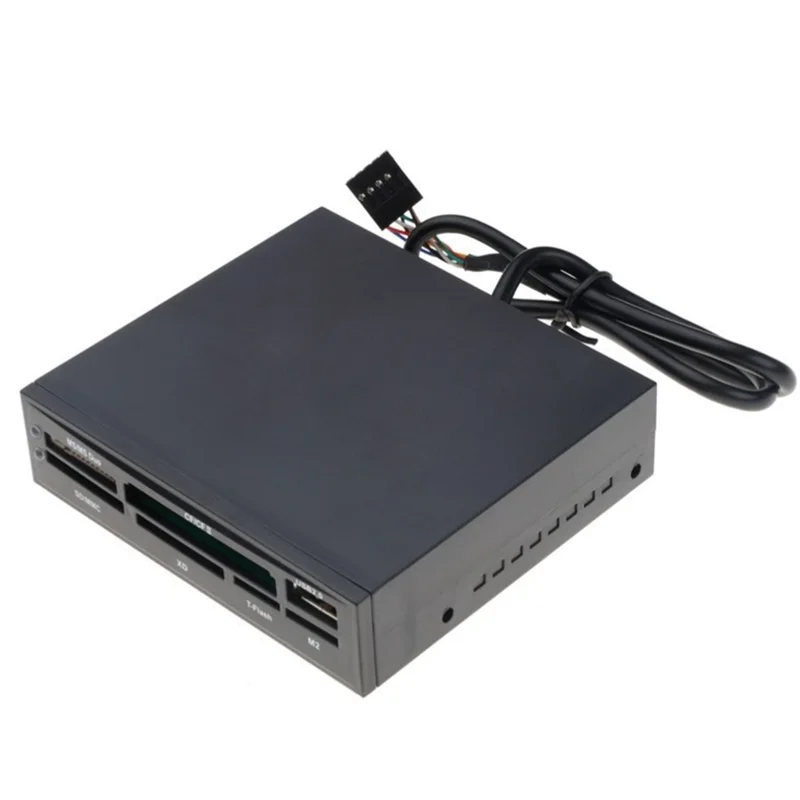 

-PQWN Computer Case Built-In Card Reader 3.5-Inch Optical Drive For 3.5-Inch HDD Hard Drive With USB HUB MS DUO SD MMC XD M2 Tfl