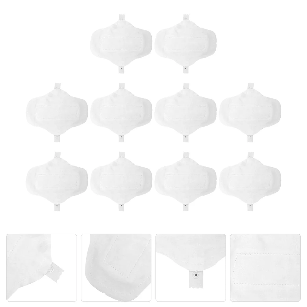 

10pcs Reusable Menstrual Cotton Sanitary Napkins Washable Leak Proof Period Pads For Women Overnight Nursing Mat Cloth