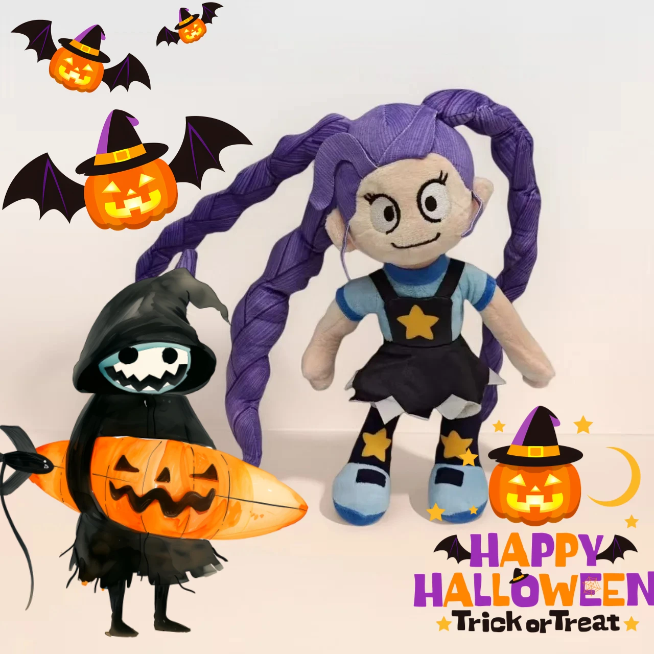 Playtimes Poppy Hot Horror Game 5 Chum Chompkins Purple Lily Lovebraids Peluche Anime Jouet Périphérique Cadeau Noël Halloween