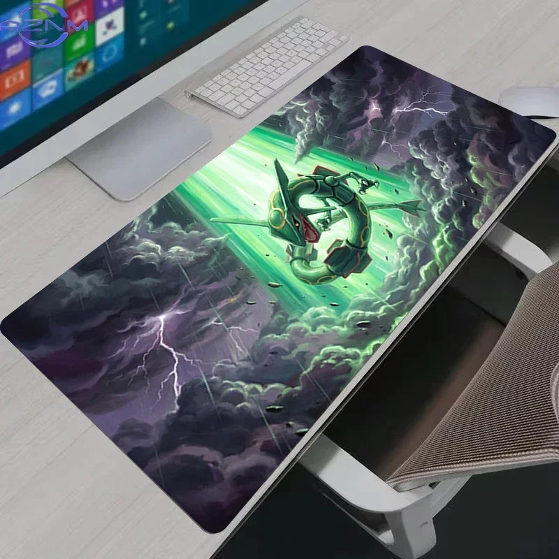 Rayquaza Storm Lightning Sky Anime Rubber Mouse Pad Non Slip Gaming Desk Mat for Laptop PC Desktop Decor