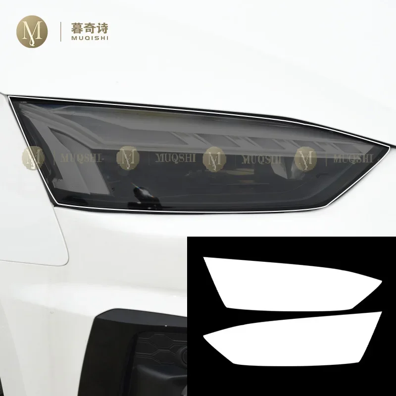 MUQSHI Pre cutting Car Exterior Headlights PPF transparent protective film TPU scratch resistant film For Audi A5 8T3 2020-2024