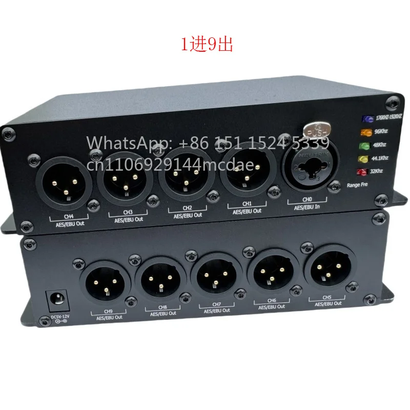 2026  Digital Audio Splitter Support 32Khz-192Khz Sample Rate AES/EBU Splitter Support AES3