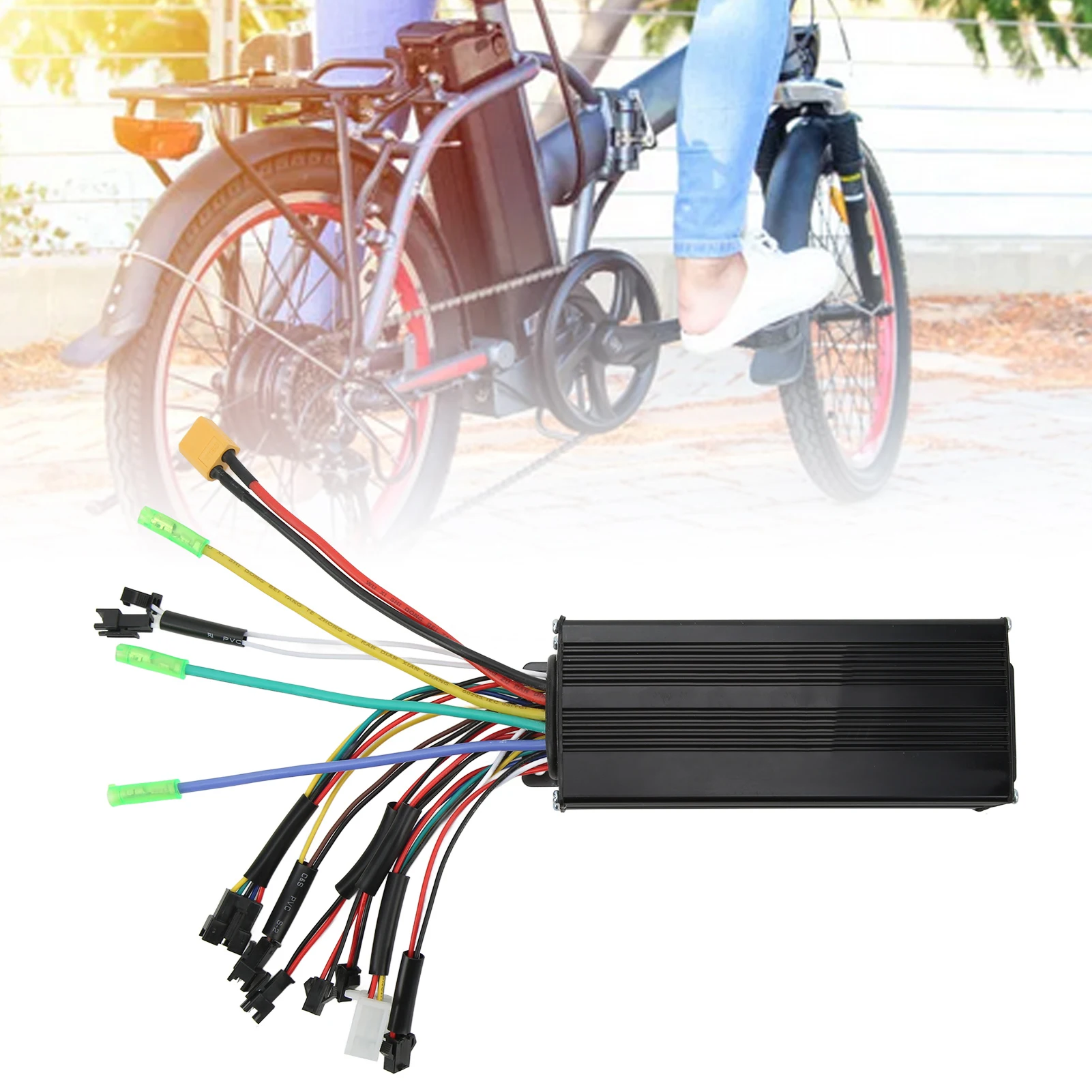

Electric Scooter Motor Controller Aluminium Alloy Grooved Electric Bike Brushless Controller 30A 24V 36V 48V for Upgrade
