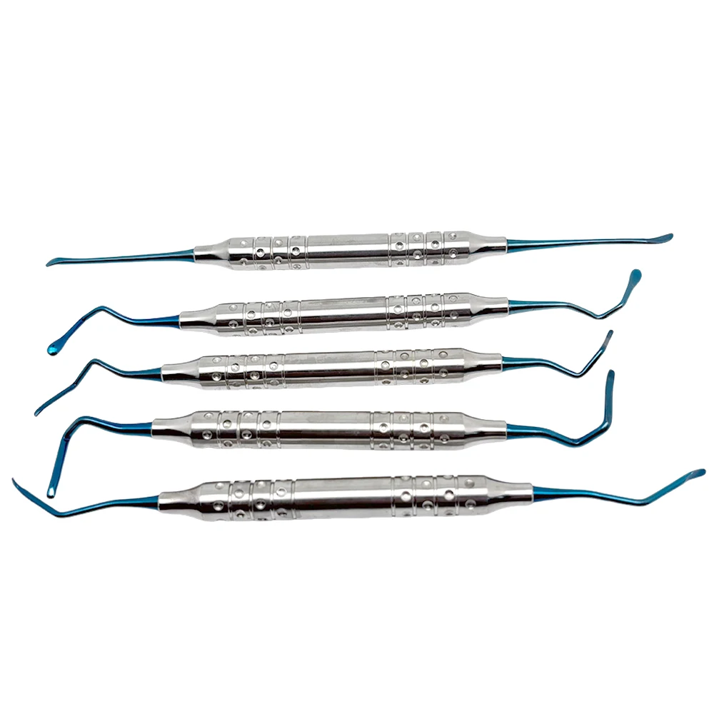 5Pcs Dental Implant Surgical Kit Titanium Implant Instruments Bone Vista Tunneling Tools Oral Surgery Dental Procedure Set