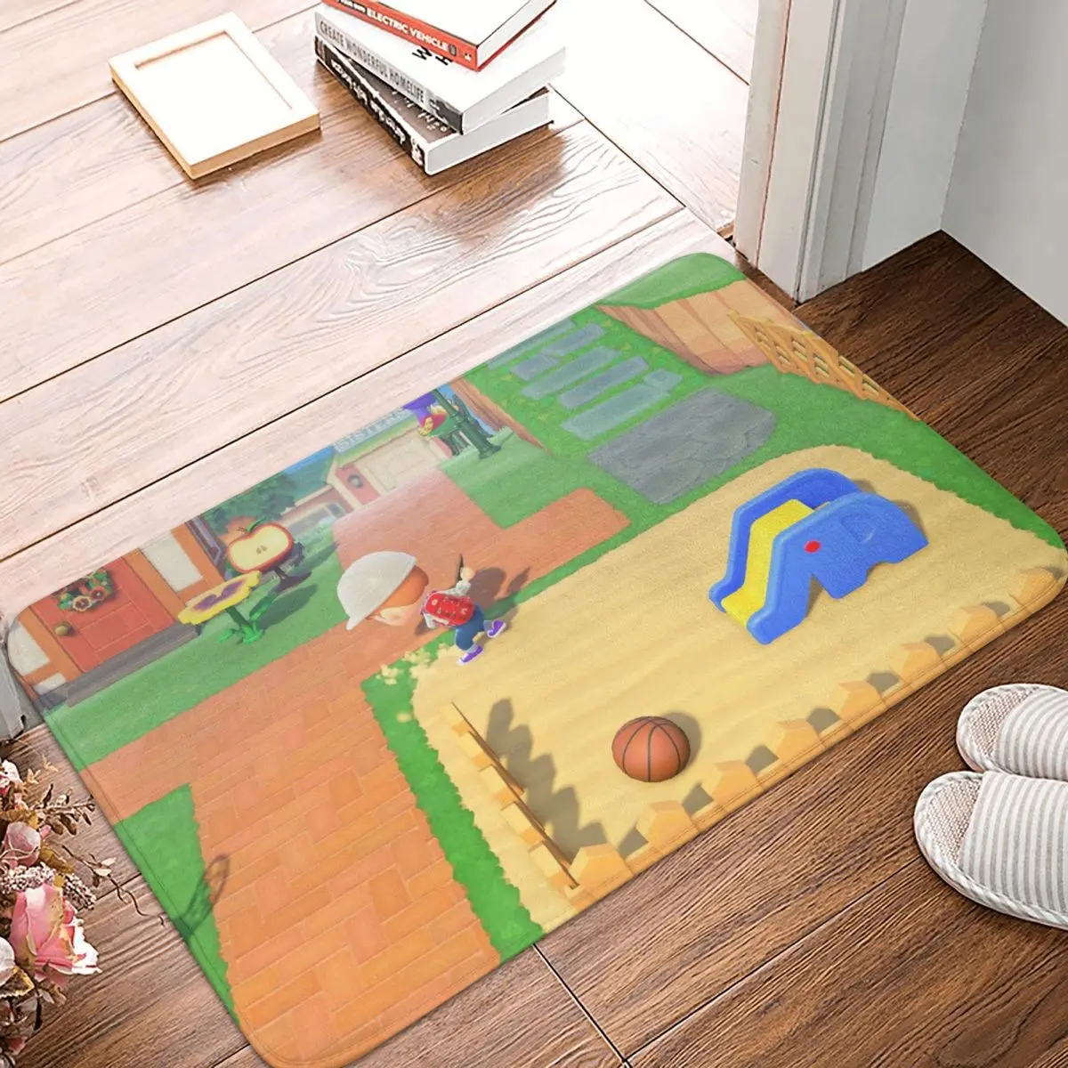 Animal Crossing New Horizons Bath Mat Farm Doormat Flannel Carpet Outdoor Rug Home Decoration