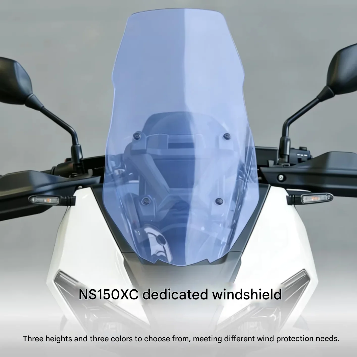 【Premium quality】For Honda NS150XC High Windshield Anti-Scratch Coated Glass Front Deflector for Improved Riding Comfort