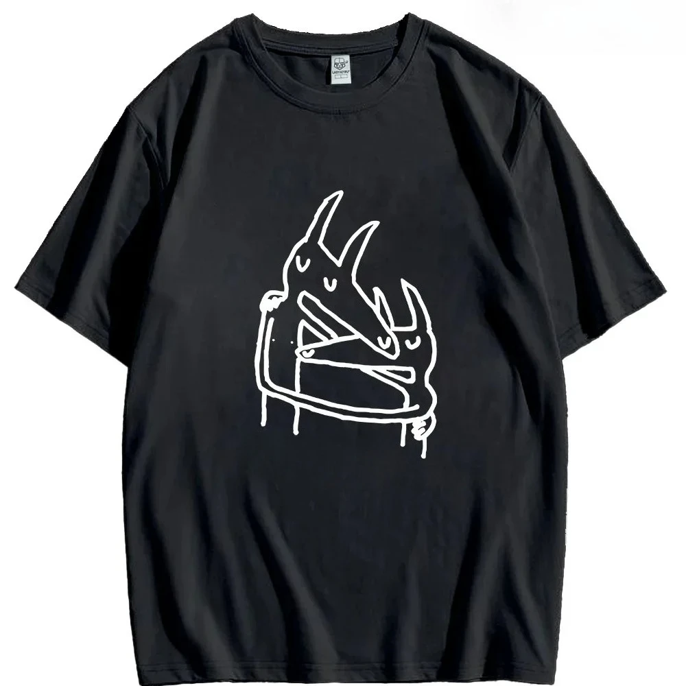 Camiseta de hombre con nuevo estampado de verano 2026, estilo retro holgado y moderno urbano.