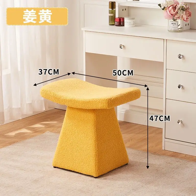 Nordic Bedroom Makeup Stool Home Doorway Porch Shoe Changing Low Stool Simple Creative Bedroom Dressing Table Chair Home