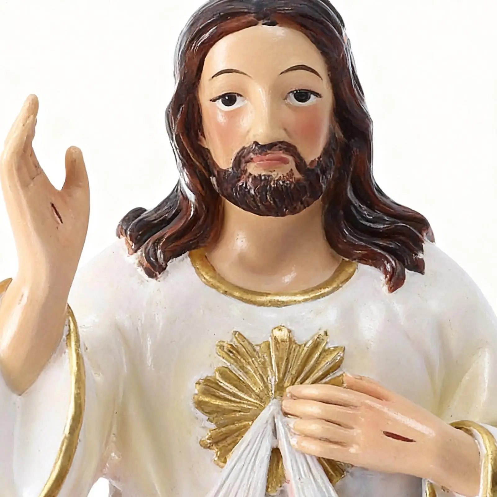 Estatua de Jesús 3D, decoración religiosa clásica sagrada, figuritas de escritorio de Jesús para fiestas de cumpleaños de Acción de Gracias, oficinas, vida en casa