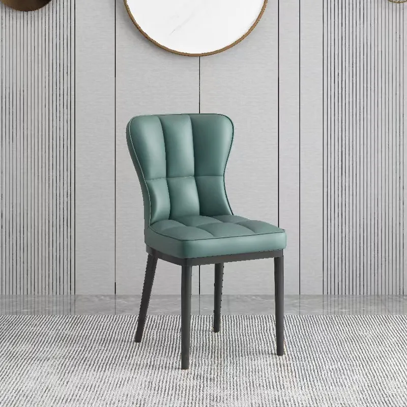 

Nordic Leather Dining Chairs Kitchen Restaurant Vanity Modern Dining Chairs Accent Living Room Set Sala Da Pranzo Furniture