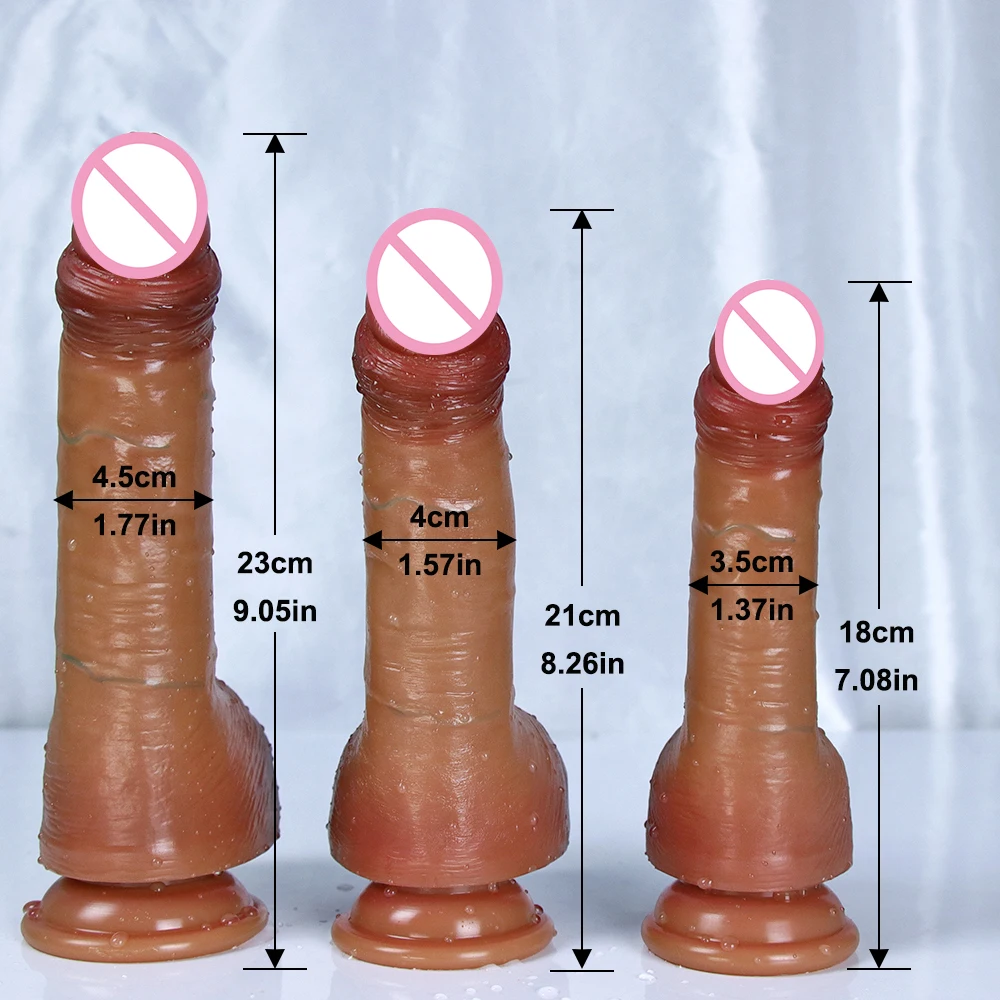 Soft Realistic Ejaculating Dildo Penis with Curved Shaft and Balls for Women G-Spot and Anal Masturbation Big Dick Adult Sex Toy