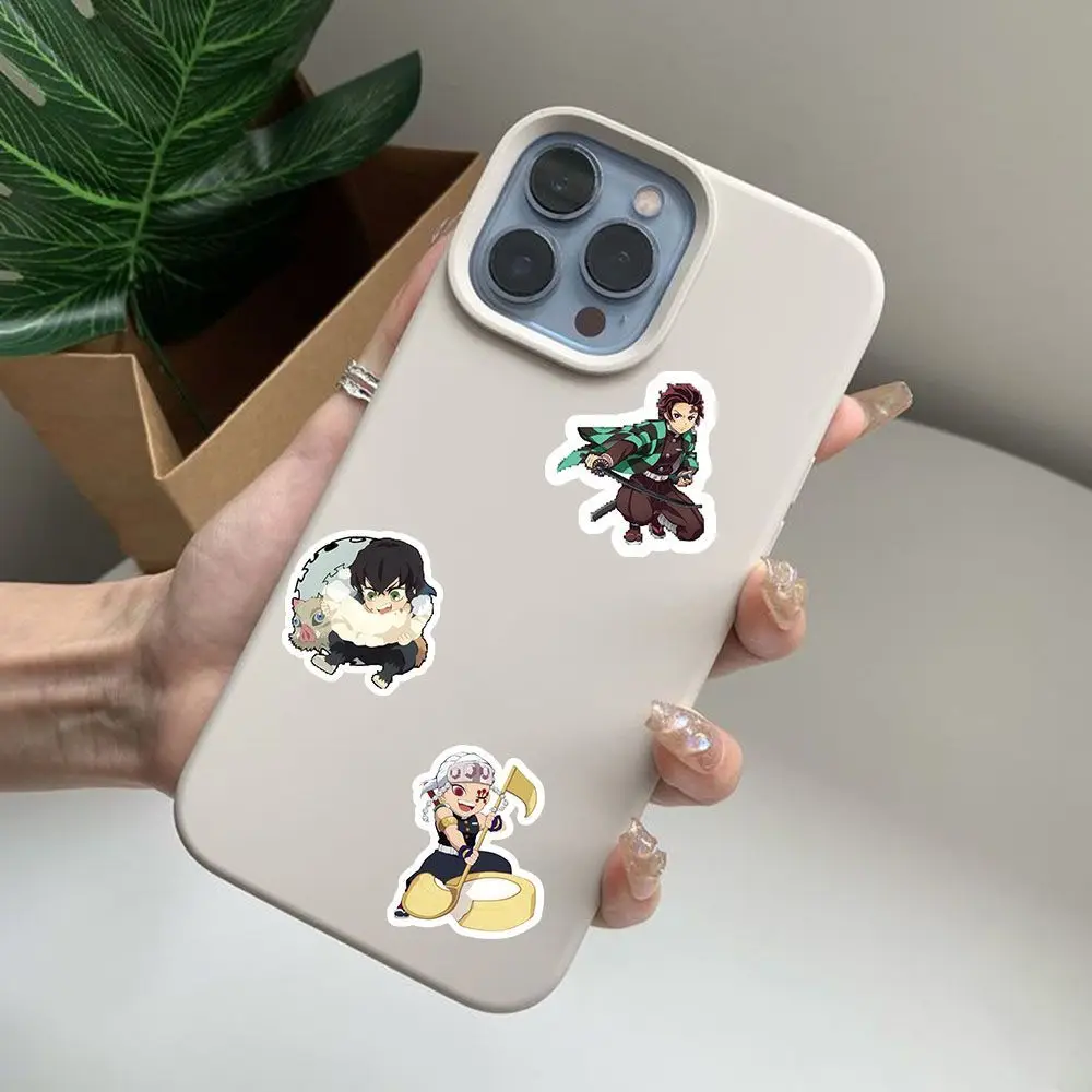 Demon Slayer stickers, cartoon and anime cute characters, mobile phone decoration, handbook diy stickers view 6
