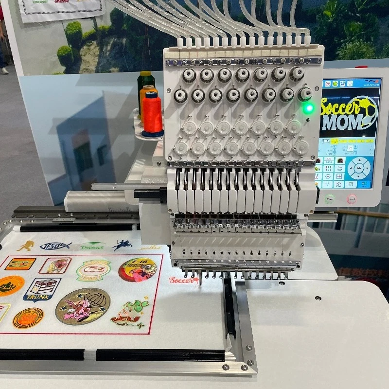 Customized Similar One Head Entrepreneur Embroidery Machine For Snapback Hat Custom Embroidery Logo Apparel 3D Puff Embroidery