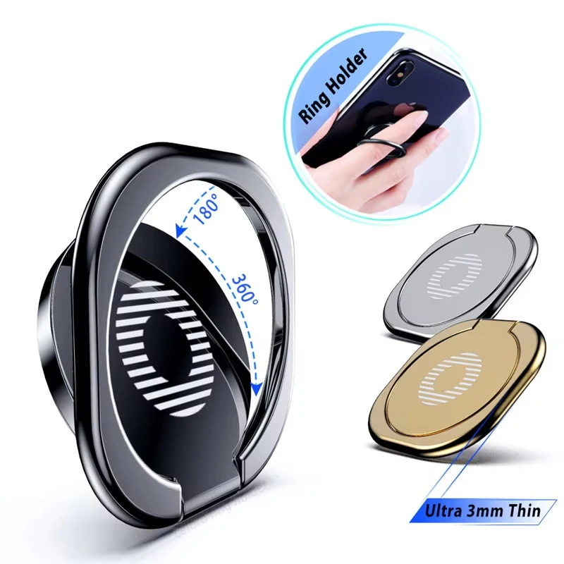 360 graus anel de dedo titular círculo metal suporte do telefone inteligente titular para xiaomi huawei iphone sansung suporte do telefone móvel