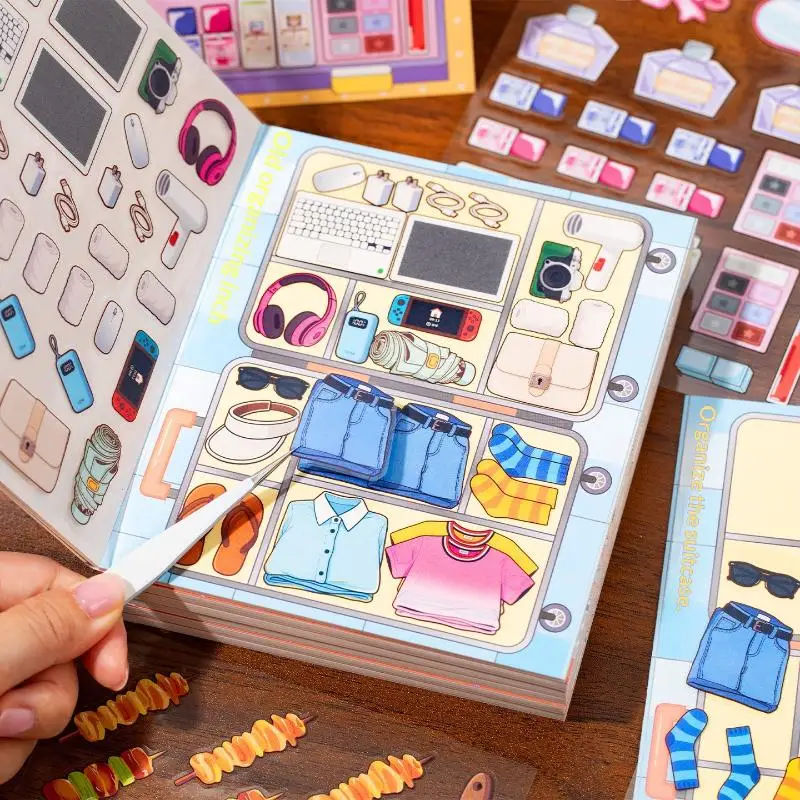 

Retro Cartoon Japanese Stationery Stickers Book 24Pcs Decorative Scrapbooking Accessories For Journal Handmade Supplies