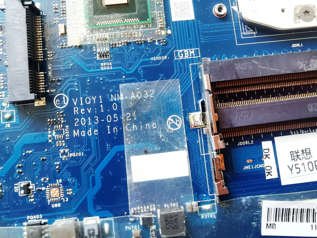 Imagem -03 - Original para Lenovo Y510p Computador Portátil Placa-mãe Y510p Gt755m 2gb Viqy1 Nm-a032 Testado Bom