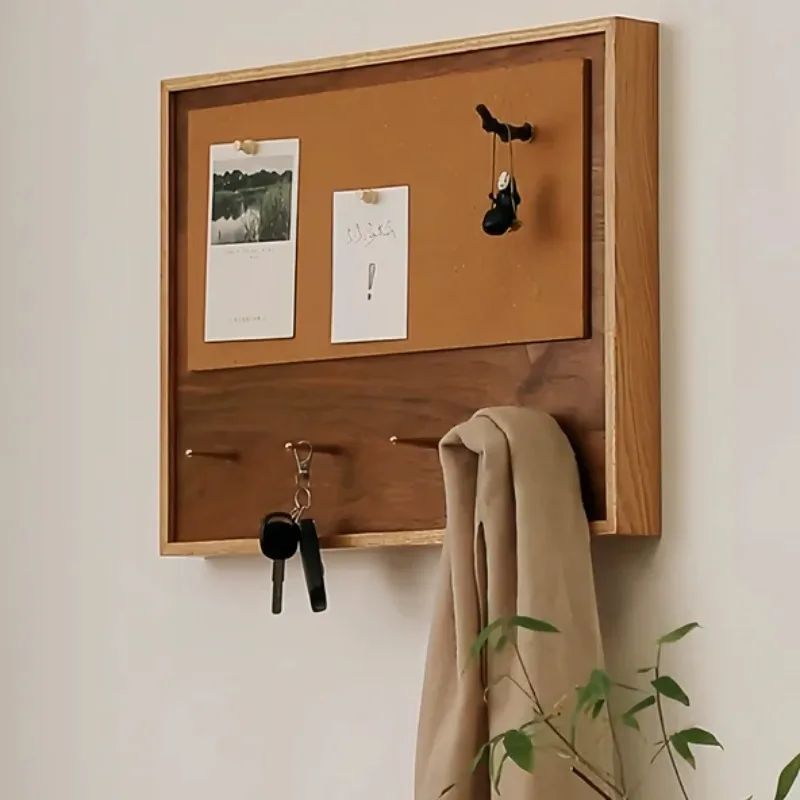 Коробка для электрического счетчика, декоративная крышка, пробковая фотостена, прихожая, доска для сообщений, распределительная коробка из цельного дерева, декоративное искусство