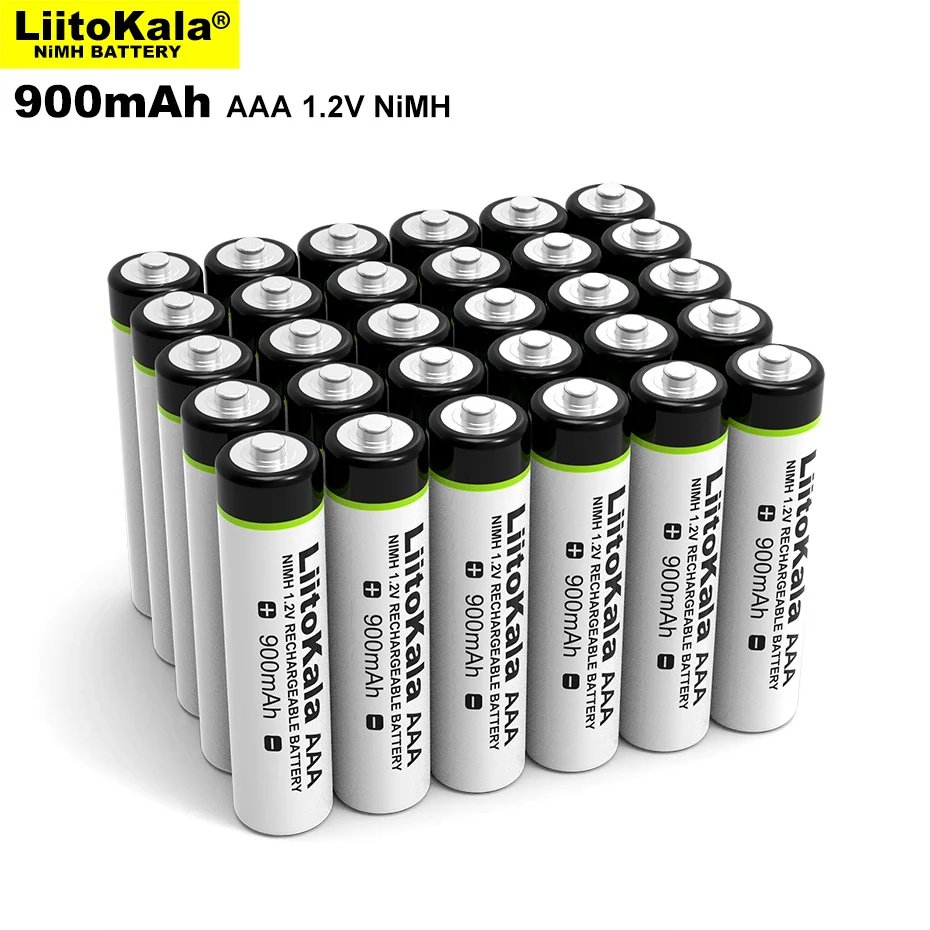 LiitoKala AAA NiMH 1.2V Rechargeable Battery 900mAh Suitable For Toys, Mice, Electronic Scales, Etc.