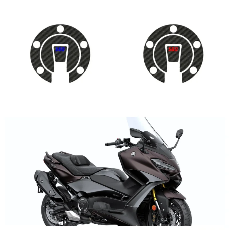 

For Yamaha TMAX 560 2022 2023 fuel tank cap protection sticker 3D tank pad stickers oil gas protector cover decoration