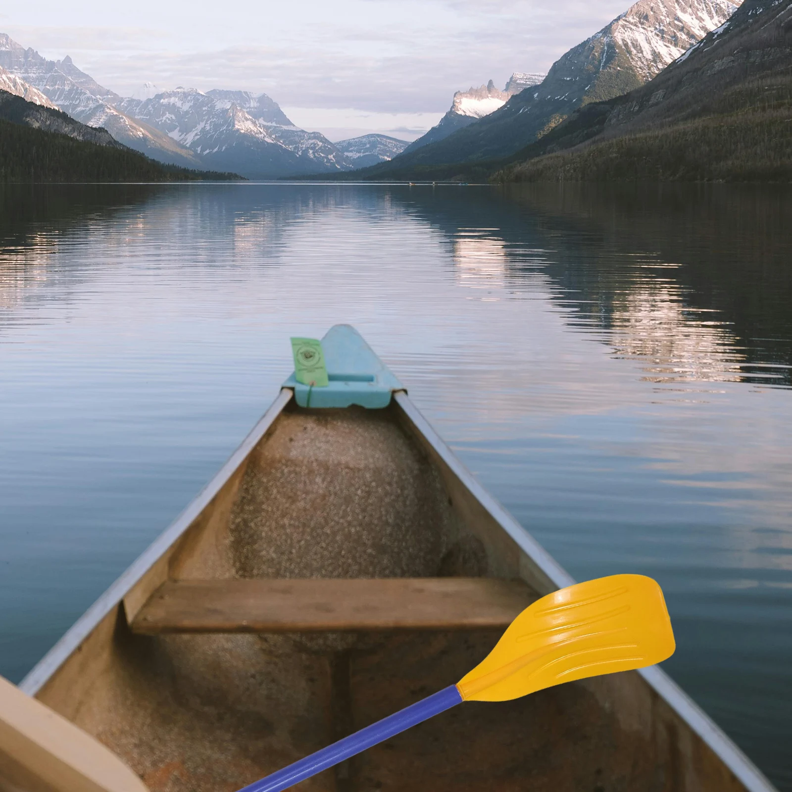 

2Pcs Boat Paddle Portable Lightweight ABS Plastic Kayak Paddles for Water Sports Surfing Floating Kayak Canoe Oar