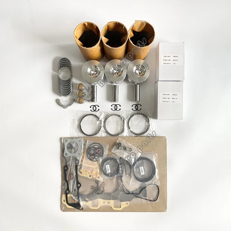 

3TNE82 3TNE82A-YBB Overhaul Rebuild Kit Full Set Gasket Piston Rings Bearing For Yanmar Engine Fit John Deere 3215B 3235 Tractor