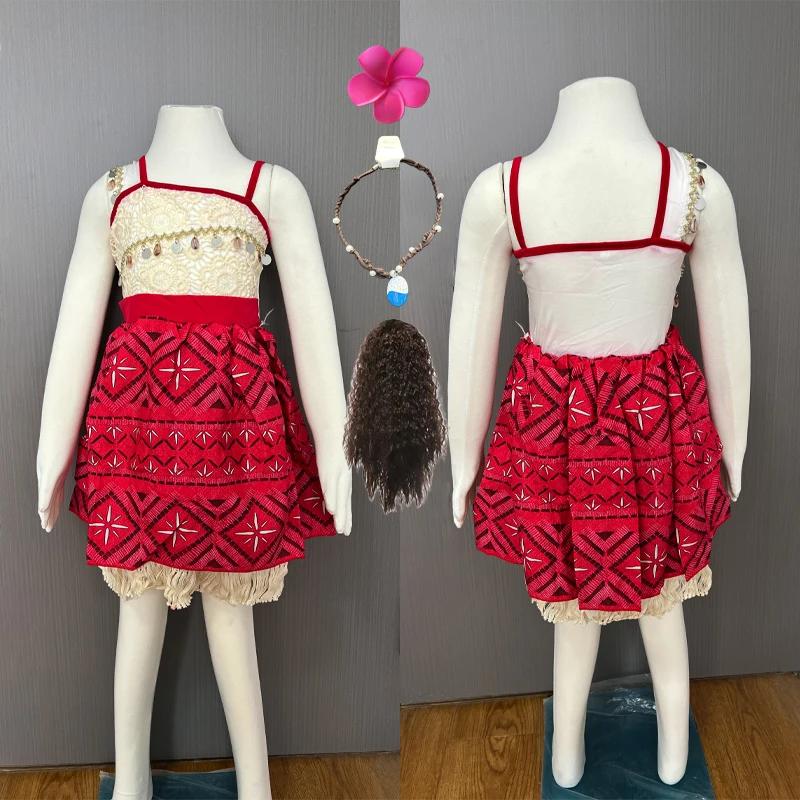 

Movie Moana 2 Dress Halloween Party Adventure Cosplay Costume GirlPrincess Fancy Clothes Vaiana Outfit Muababy