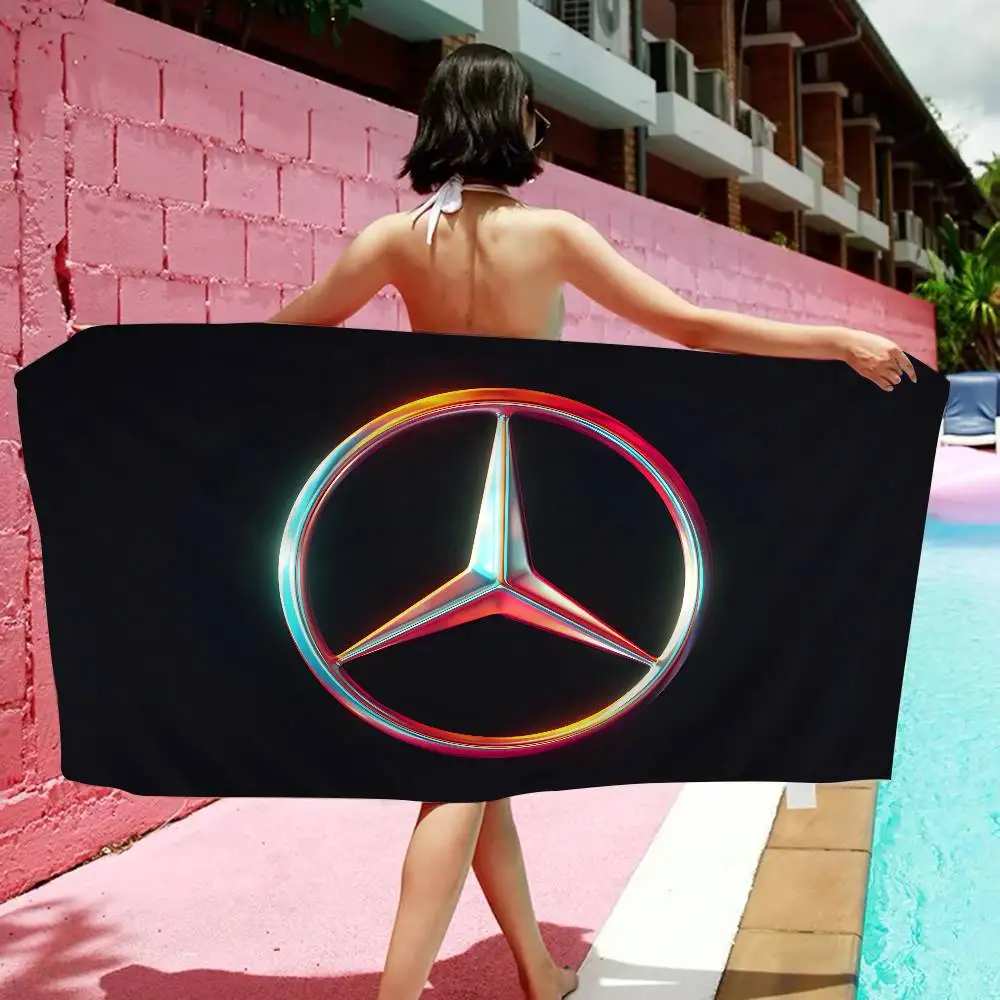 Mercedes-Benz Große Mikrofaser-Strandtücher Schnelltrocknende Strandtücher Sandresistente Strandtücher Pooltücher für Reisen Schwimmen Yoga