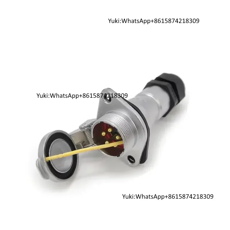 IP67 Waterproof Weipu WF Series WF28 3Pin 4Pin 5Pin Angled Straight Metal Threaded Cable Aviation Connector Socket for Power
