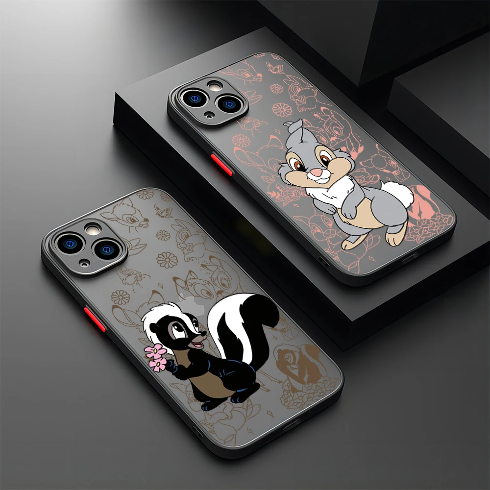 Disneys Funny Thumper Bambi Funda Phone Case For Xiaomi Redmi Note 13 12 11 10 10C 10X 9 9A 9T 9C 8 7 Pro Plus 5G Matte Cover