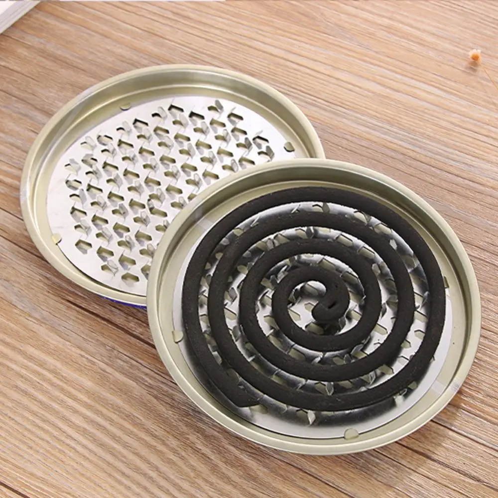 Metal Mosquito Coils Repellent Rack Insect Killer Anti-fire Mosquito Supplies Incenses Burner Holder Incense Coil Tray Stand