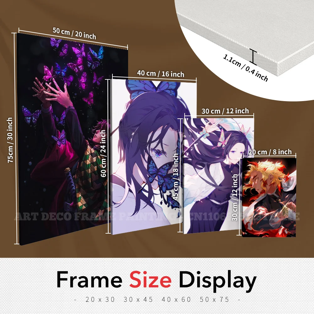 Anime Wall Artwork Home Decor Schilderen HD Print Moderne Posters Canvas Foto Voor Demon Slayer: Kimetsu Geen Yaiba Karakter Gift