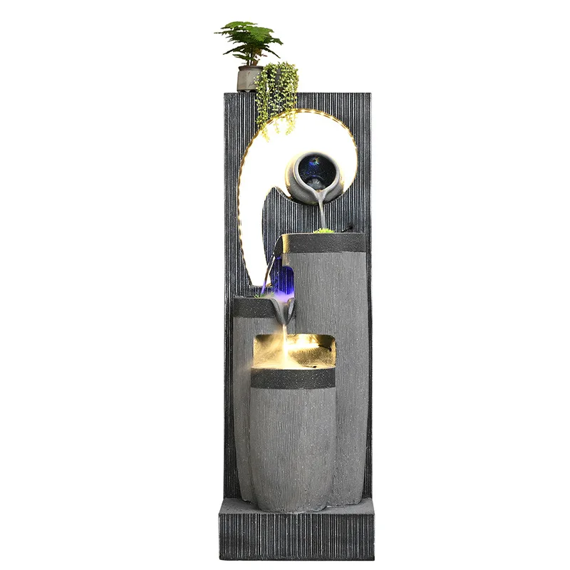 Yjq circulating water fountain landing Shengcai office entrance landscaping decoration living room flowing water ornament