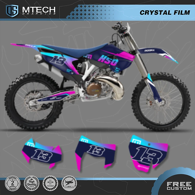 

DSMTECH MOTOR Custom Team Graphics Decals Stickers Kit For Husqvarna Decal 14-15 TC FC TX FX FS 14 2015 2016 TE FE 125-450cc 009