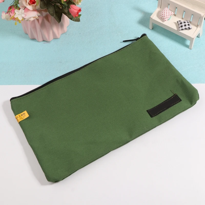 Large Capacity Tool Bag Multifunction Canvas Hand Tool Storage Carry Bags Portable Metal Toolkit for Men Gift