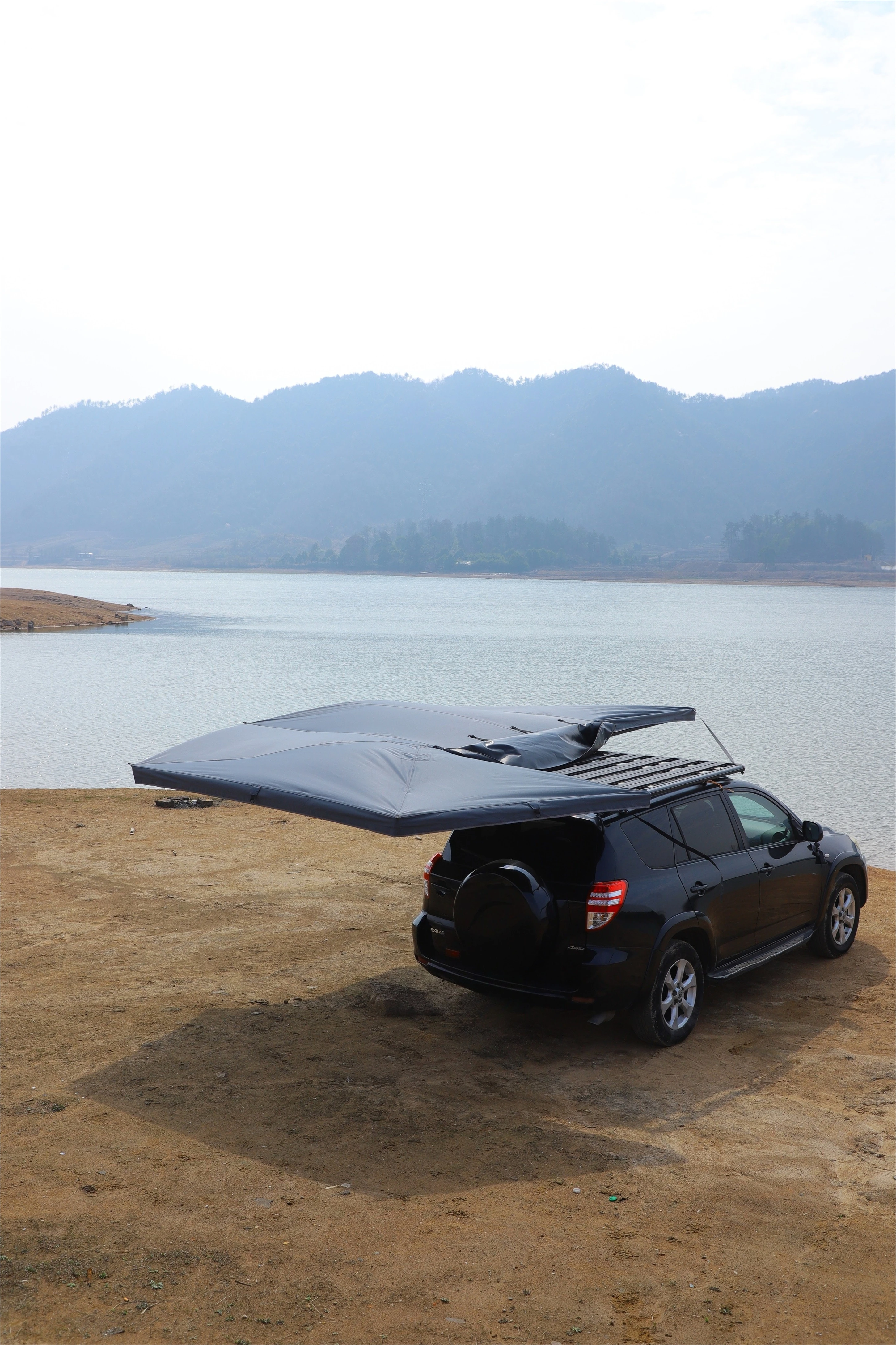 270 Degree  light Free Standing Car Rooftop Tent 4X4 Offroad Portable RV Awning Big Privacy Tent for Car Camping