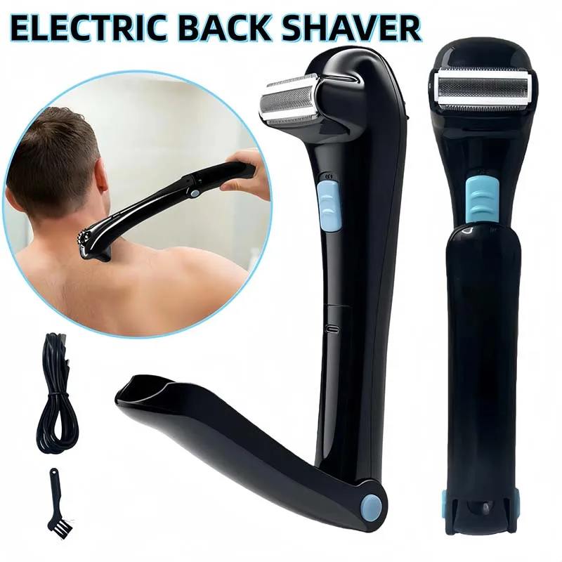 

Peaceful Long Handle Electric Body Back Shave Blades Shaving Shaver Razor Shaving Shovel Razor-back for Body Back Hair