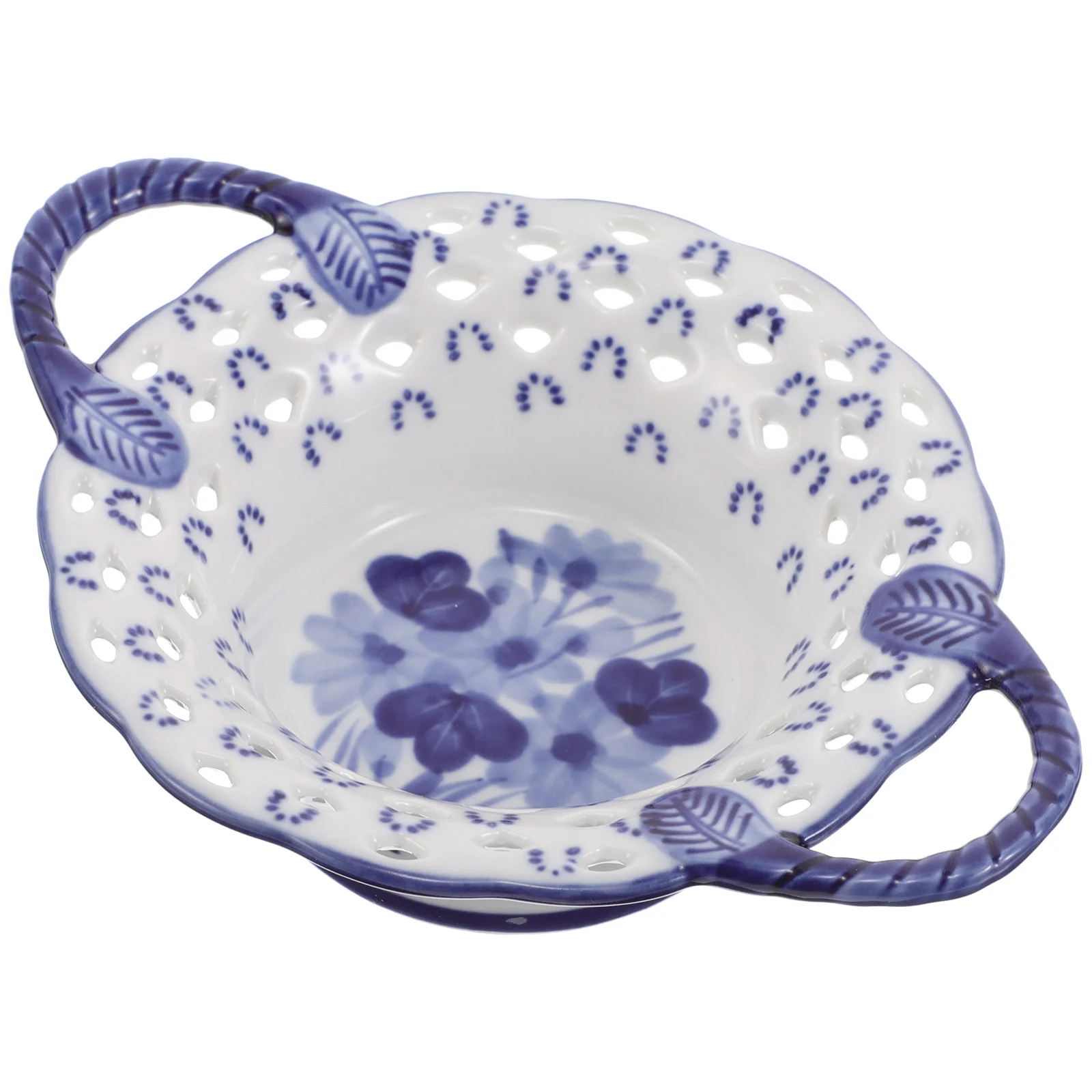 

Фарфоровая тарелка с фруктами, креативный полый узор, декоративная миска для конфет, сервировочный поднос, многофункциональная тарелка с фруктами для кухонной стойки