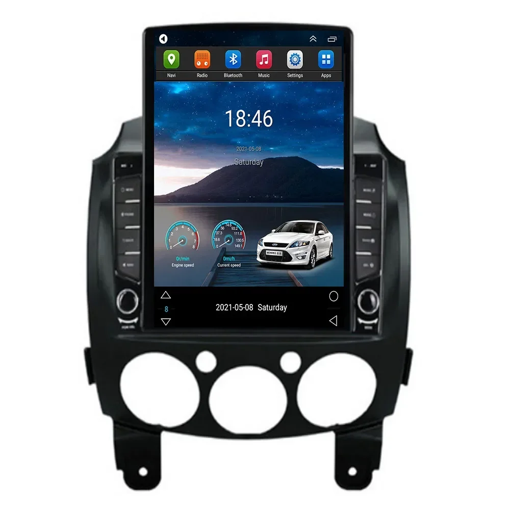 2din Android 15 Car stereo Radio Multimedia Video Player Navigation GPS For MAZDA 2 Mazda2 2007 -14 Head Unit Carplay
