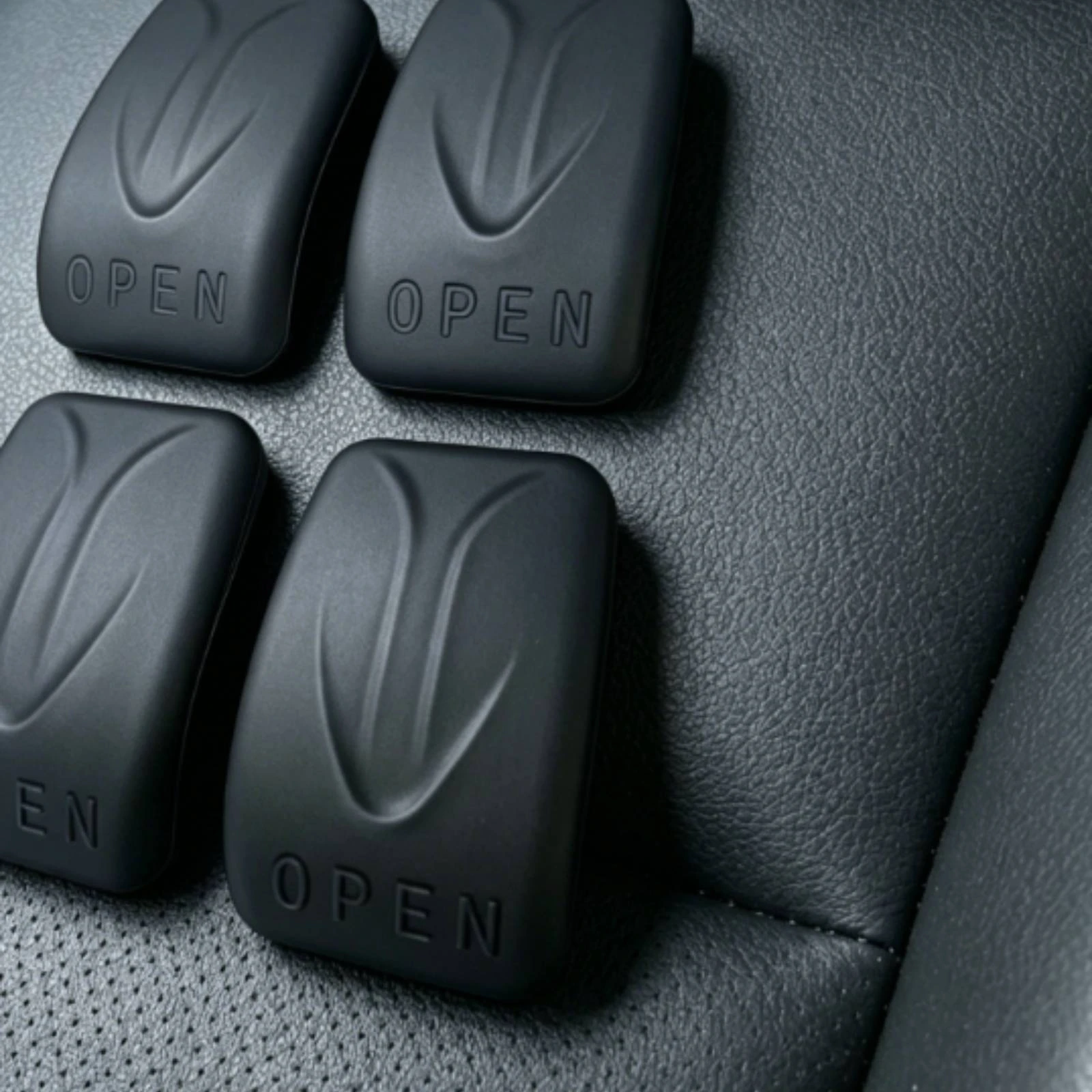 4 Pieces Interior Handle Protector Rounded Corner Slip-on Door Grip Cover Inner Door Grip Glove Anti-Scratch