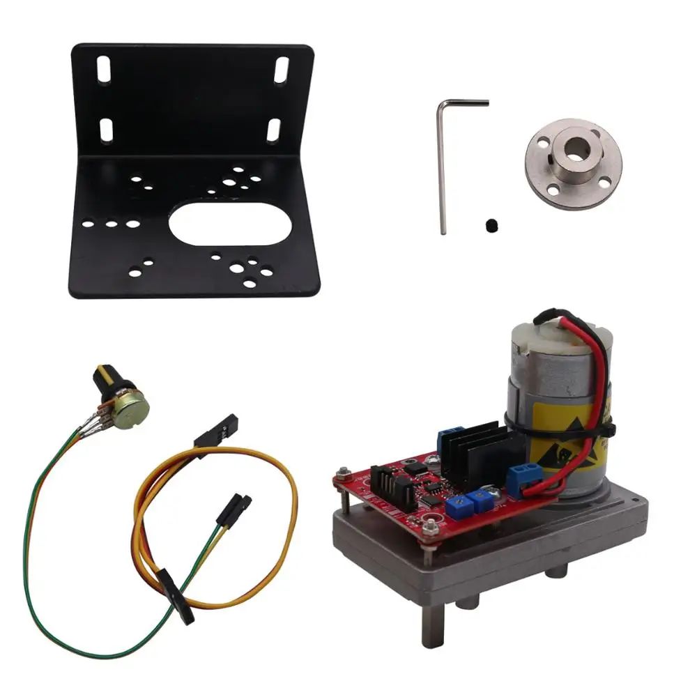 

DC 12V-24V 380kg.cm High Torque Servo Steel Gear with Potentiometer for Robot Mechanical Arm