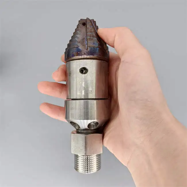 

YUHU Customized 40L/min High Pressure Spray Drain Cleaning Water Rotating Cleaning Nozzle