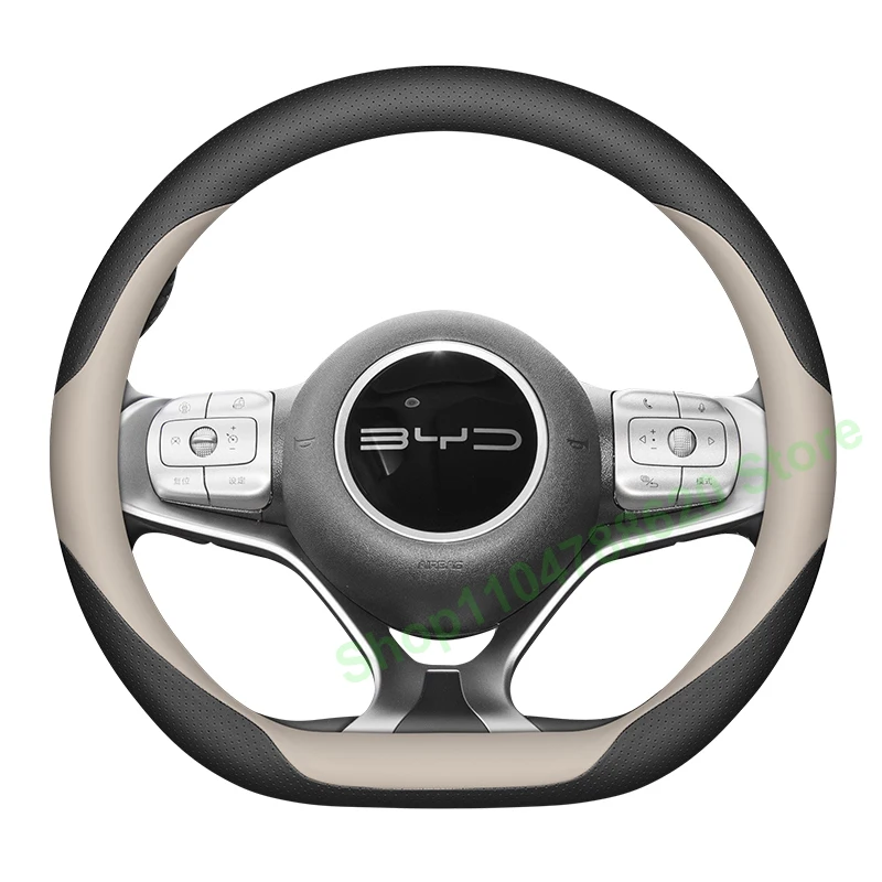 

For BYD Dolphin Car Steering Wheel Cover Vitality/Freedom/Fashion/Knight Smart Driving Edition Grip Cover