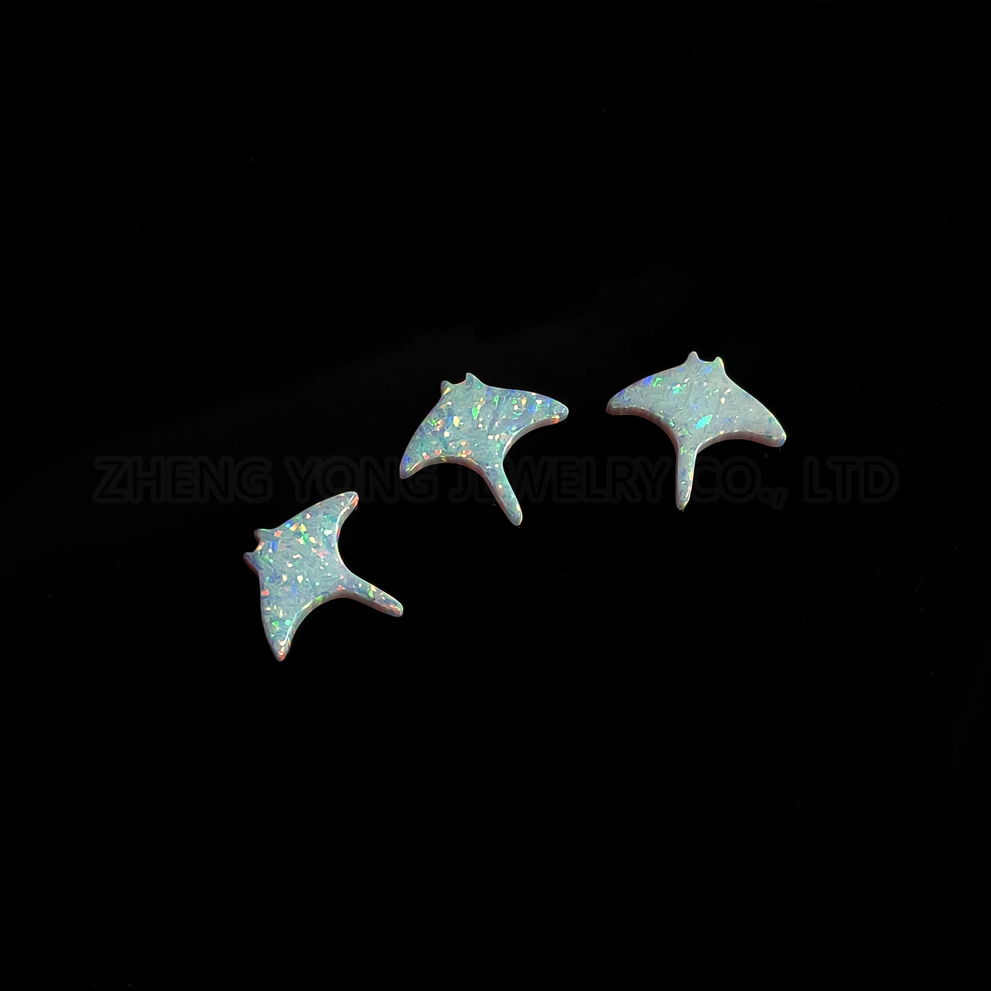 

Manta Ray Fish Shaped Beads for Jewelry Making Synthetic White Fire Opal Beads for Bracelet