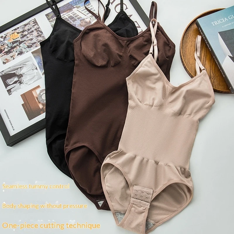 Damen-Shapewear-Bodysuit mit Bauchkontrolle, Hoher Taille, Offenem Schritt und Po-Lifting-Effekt, Formende Unterwäsche für den Täglichen Gebrauch