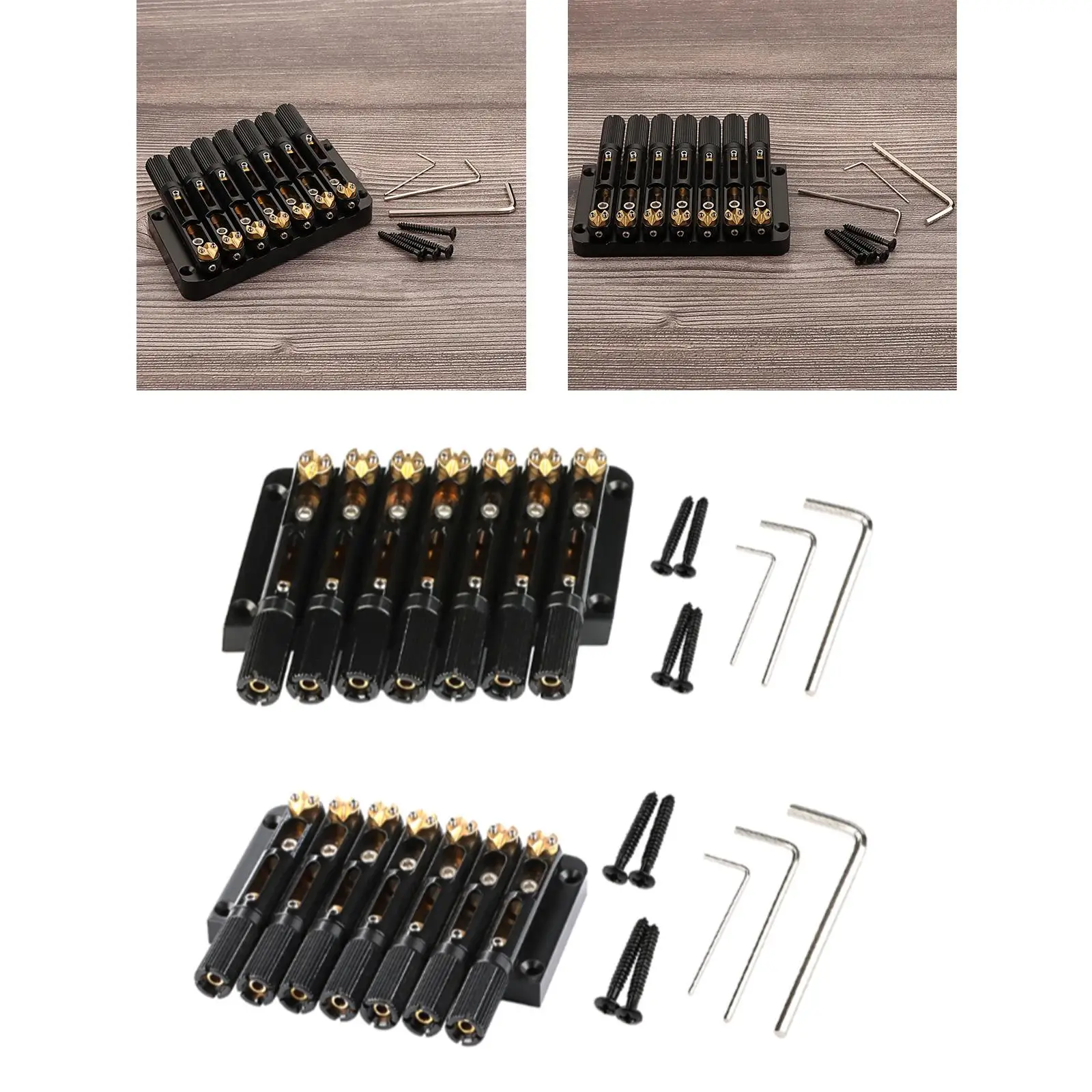 

7 Strings Saddle Headless Guitar Bridge, Electric Guitar Bridge Saddle, Metal Headless Guitar Bridge, Musical Instrument DIY