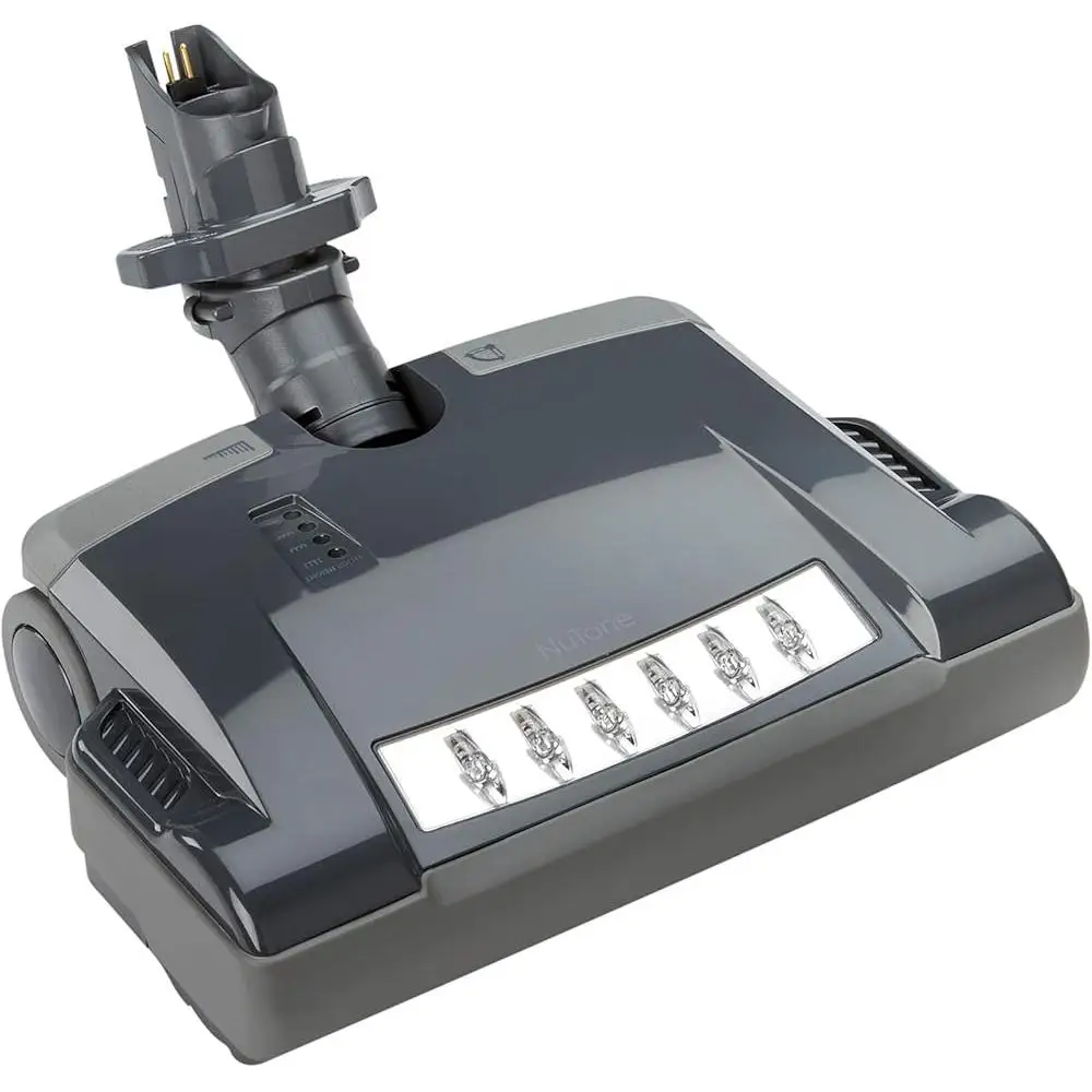 Potente cepillo eléctrico con luces LED aspiradoras centrales altura ajustable suelos duros fácil dirección Compatible con CH520