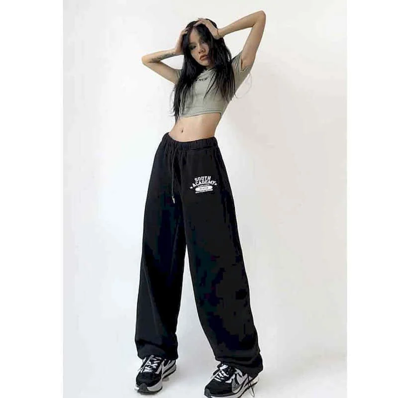 Streetwear Pants Women's Pants Loose High Street Harajuku Sweatpants Korean Fashion Vintage Full Length Trousers Y2k Clothes