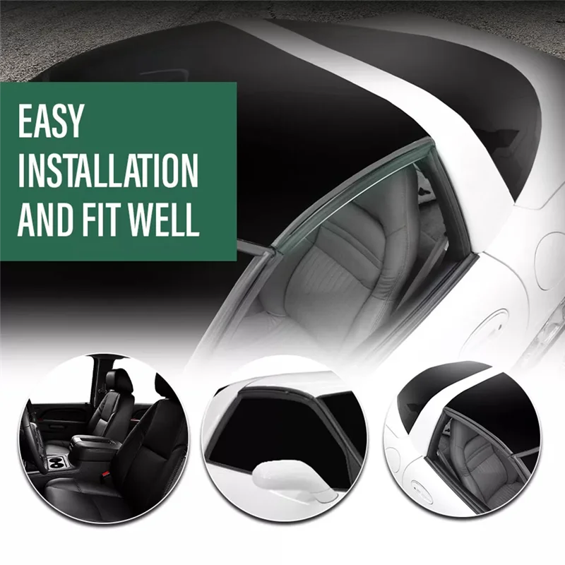 AEE6-Front & Rear Top Mounted Side Weatherstrip Seal 10313370 10313371 Fit For  Corvette 1997-2004