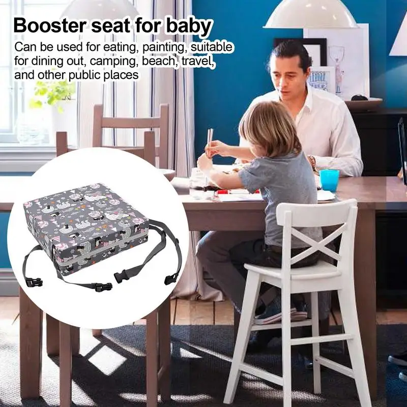 

Сиденье-бустер для стола, регулируемая увеличивающая подушка, подушка для сиденья стула, подушка для сиденья стола, толстая подушка для сиденья, подушка для обеденного стула для детей